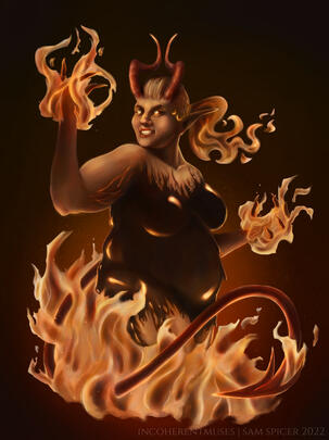 Fierna, Fiery Lady of Phlegethos